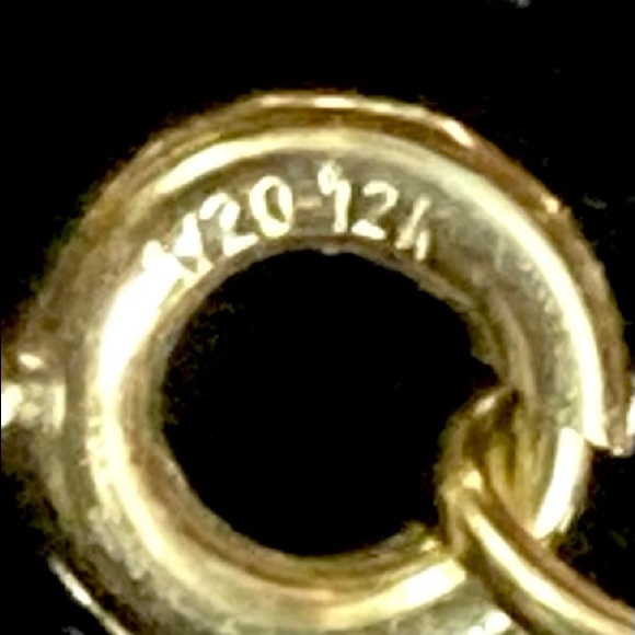 14K Yellow Gold Estate Diamond Nugget Pendant 12K GF Chain - Picture 8 of 12